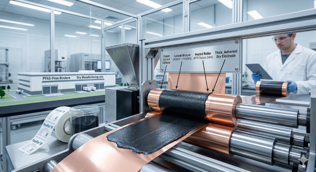 Dry Battery Manufacturing utilizing Paraffin